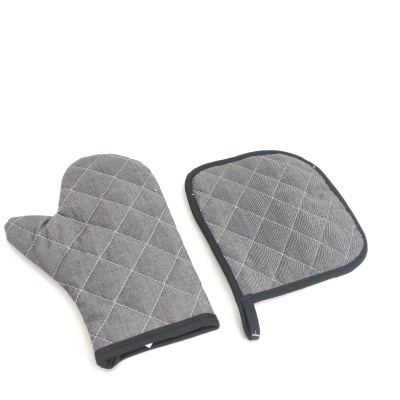 Manopla y Agarrador Acolchado Gray