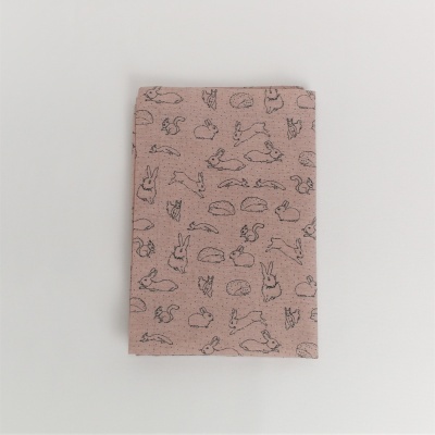 Mantel Individual Duplo Easter Coelhos PINK