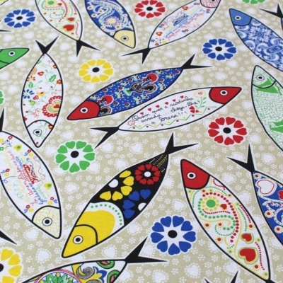 Mantel Algodón Sardinas