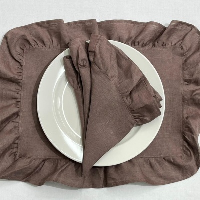 Mantel Individual/Servilleta/Camino de Mesa Volante Marilu Lino COL