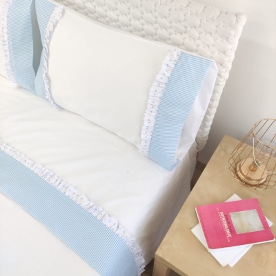 Juego de Sábanas Duque Blue Volante Juego de Sábanas Duque Blue Volante