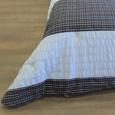 Edredón Decorativo Algodón Cuadrados