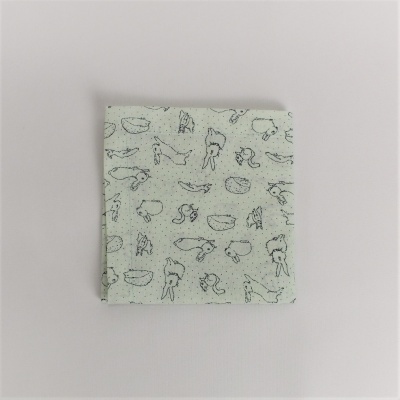 Mantel Individual Duplo Easter Coelhos GREEN