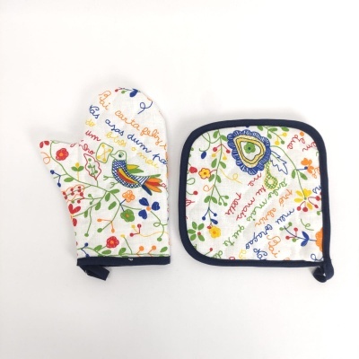 Agarrador y Manopla Enamorados