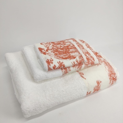 Juego de Toallas Baño/Ducha Toile de Jouy