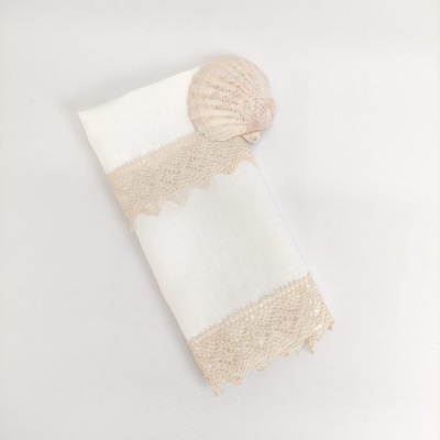 Toalla de Bautismo Crochê Lino JOL Toalla de Bautismo Crochê Lino JOL