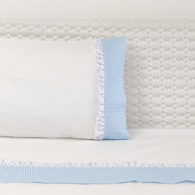 Juego de Sábanas Duque Blue Volante Juego de Sábanas Duque Blue Volante