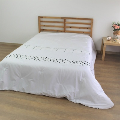 Edredón Decorativo STELLA Blanco