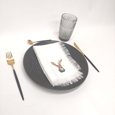 Servilleta Desfiado Rena Lino JOL