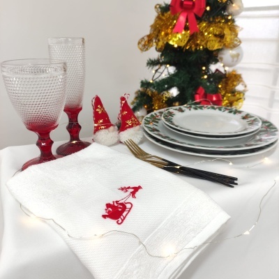 Paño de Cocina Trineo Magico