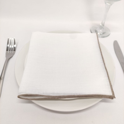 Servilleta Hober Lino Blanco COL