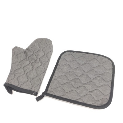 Manopla y Agarrador Acolchado Gray