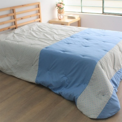 Edredón Decorativo Bolitas Azul