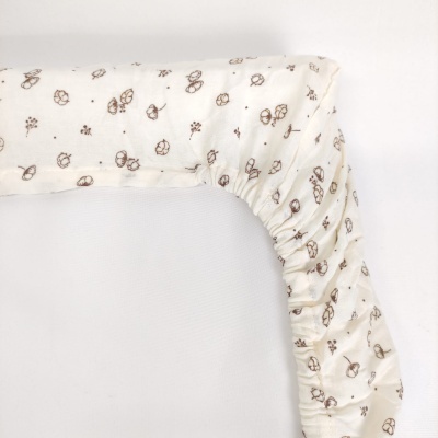 Sábana Bajera Bebé Musselina Flor de Algodão