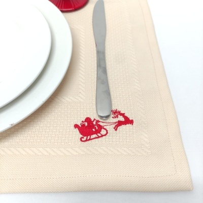 Mantel Individual Trineo Magico