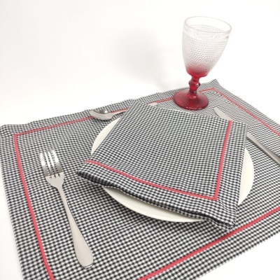 Mantel Individual/ Servilleta Vichy Rollo
