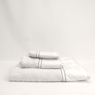 Juego de Toallas Baño Felpo Gris Génova