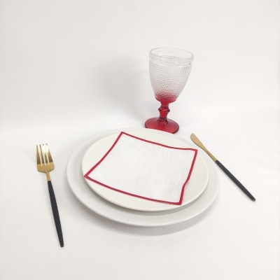 Servilleta Lino COL Cocktail Red