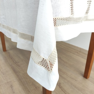 Mantel Lino Encaje
