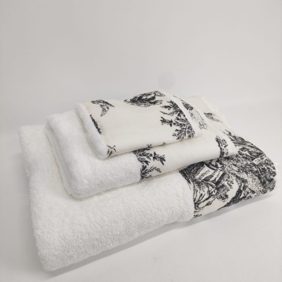 Juego de Toallas Baño/Ducha Toile de Jouy