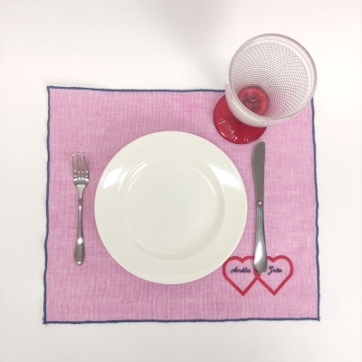 Mantel Individual/Servilleta Hearts