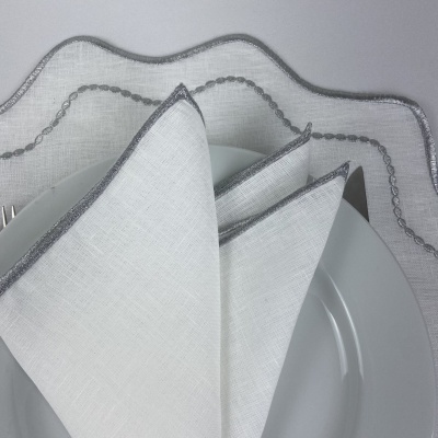 Mantel individual/Servilleta Oro/Plata Lino JOL/COL