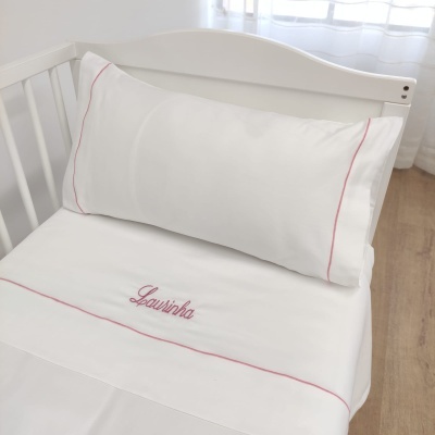 Juego de Sábanas Bebé c/ Rollo Personalizable