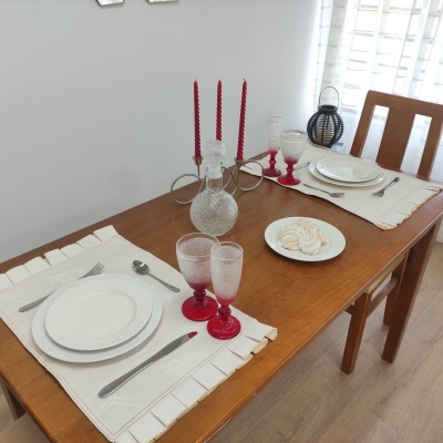 Mantel Individual / Servilleta / Camino de Mesa Glamour