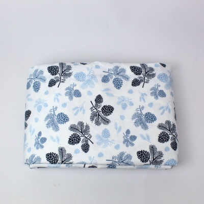 Sábana Encimera de Franela Pinha Azul Baby