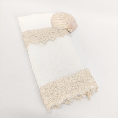 Toalla de Bautismo Crochê Lino JOL Toalla de Bautismo Crochê Lino JOL