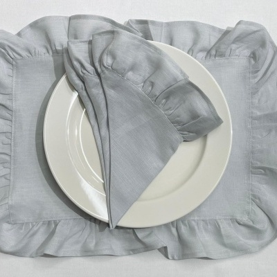 Mantel Individual/Servilleta/Camino de Mesa Volante Marilu Lino COL