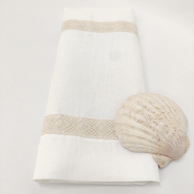 Toalla de Bautismo Feather Lino JOL Toalla de Bautismo Feather Lino JOL