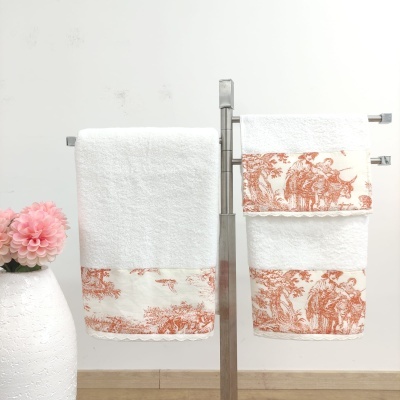 Juego de Toallas Baño/Ducha Toile de Jouy