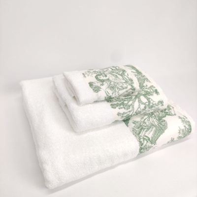 Juego de Toallas Baño/Ducha Toile de Jouy