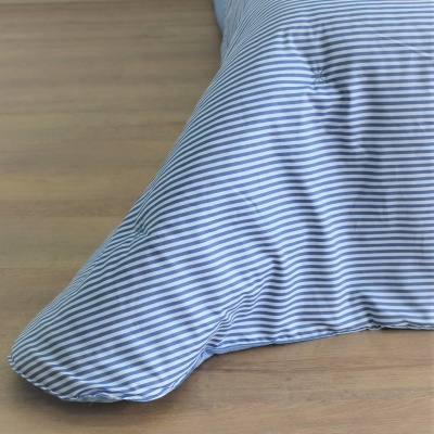 Edredón Decorativo Rayado Azul