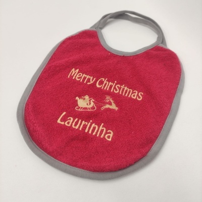 Babero Felpa Trineo Personalizable