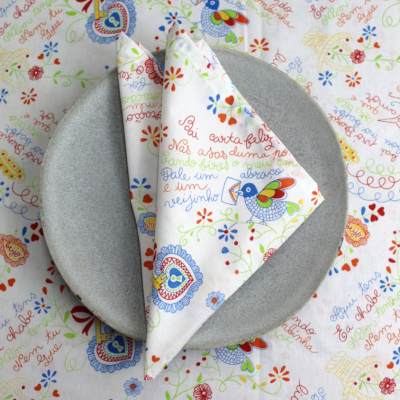 Mantel Individual/Servilleta Enamorados