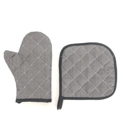 Manopla y Agarrador Acolchado Gray