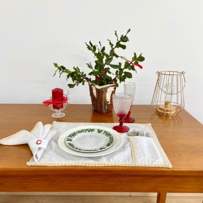 Mantel Individual con Bolsillo Cuchillería