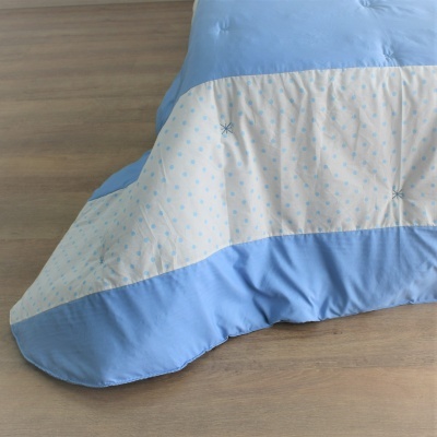 Edredón Decorativo Bolitas Azul