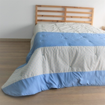 Edredón Decorativo Bolitas Azul