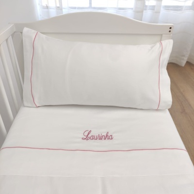 Juego de Sábanas Bebé c/ Rollo Personalizable