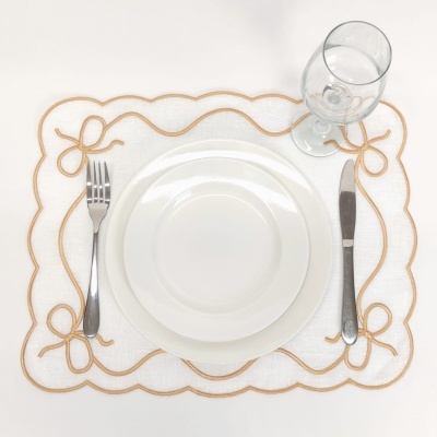 Mantel Individual/Servilleta Lazo Lino JOL