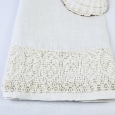 Toalla de Bautismo Volante Lino JOL Toalla de Bautismo Volante Lino JOL