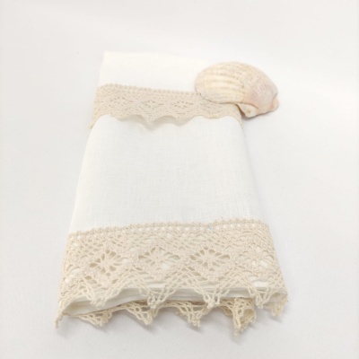 Toalla de Bautismo Crochê Lino JOL Toalla de Bautismo Crochê Lino JOL