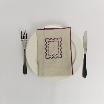 Mantel Individual/Servilleta Belle Pink