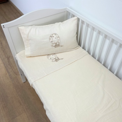 Juego de Sábanas Muselina Bebé Balões