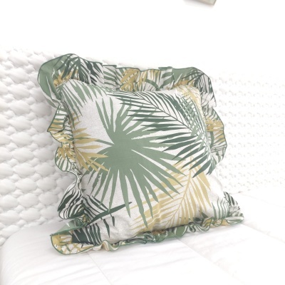 Funda de Almohada Amazónia con volante