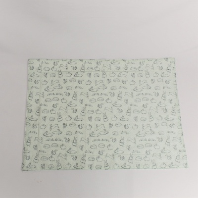 Mantel Individual Duplo Easter Coelhos GREEN