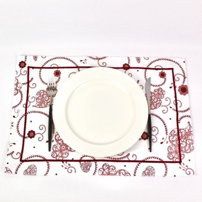 Mantel Individual/Servilleta/Camino de mesa Viana Red Rollo